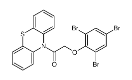 1-phenothiazin-10-yl-2-(2,4,6-tribromophenoxy)ethanone结构式