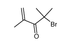 4-bromo-2,4-dimethyl-1-penten-3-one Structure