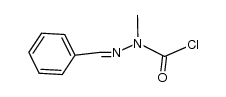 benzaldehyde 2-chloroformyl-2-methylhydrazone Structure