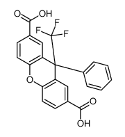 9-phenyl-9-(trifluoromethyl)xanthene-2,7-dicarboxylic acid Structure