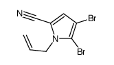 4,5-dibromo-1-prop-2-enylpyrrole-2-carbonitrile结构式