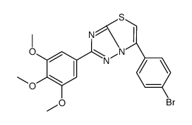 6-(4-bromophenyl)-2-(3,4,5-trimethoxyphenyl)-[1,3]thiazolo[3,2-b][1,2,4]triazole结构式