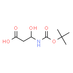 Propanoic acid, 3-[[(1,1-dimethylethoxy)carbonyl]amino]-3-hydroxy- (9CI) structure