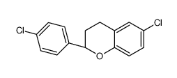 (2S)-6-chloro-2-(4-chlorophenyl)-3,4-dihydro-2H-chromene Structure