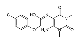 Acetamide,N-(4-amino-1,2,3,6-tetrahydro-1,3-dimethyl-2,6-dioxo-5-pyrimidinyl)-2-(4-chlorophenoxy)- (9CI) picture