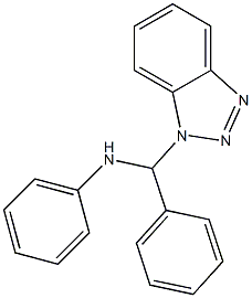 N-[(1H-1,2,3-benzotriazol-1-yl)(phenyl)methyl]aniline Structure