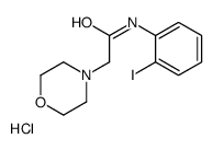 N-(2-iodophenyl)-2-morpholin-4-yl-acetamide hydrochloride结构式