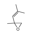 2-methyl-2-(2-methylprop-1-enyl)oxirane结构式