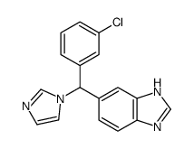5-[(3-Chlorophenyl)(1H-imidazol-1-yl)methyl]-1H-benzimidazole Structure