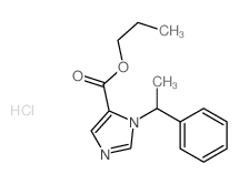 propyl 3-(1-phenylethyl)imidazole-4-carboxylate,hydrochloride structure