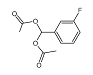 3-fluorobenzaldehyde-1,1-diacetate结构式