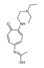 N-[4-[[2-(Diethylamino)ethyl]amino]-5-oxo-1,3,6-cycloheptatrien-1-yl]acetamide结构式