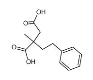 (+/-)-3-Carboxy-3-methyl-5-phenyl-valeriansaeure结构式