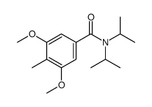 3,5-dimethoxy-4-methyl-N,N-di(propan-2-yl)benzamide Structure