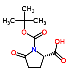 1-(tert-Butoxycarbonyl)-5-oxo-L-proline structure