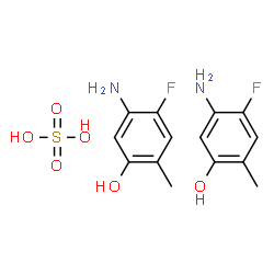 5-AMINO-4-FLUORO-2-METHYLPHENOL SULFATE Structure