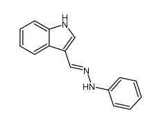 Indole-3-carboxaldehyde phenylhydrazone结构式