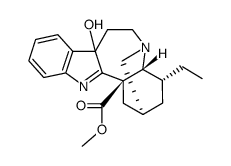 16,17-Didehydro-9,17-dihydro-9α-hydroxyibogamine-18-carboxylic acid methyl ester structure