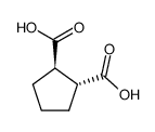 (1R,2R)-1β,2α-Cyclopentanedicarboxylic acid Structure