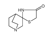 3-(thioindazolidinone)-1-azobicyclo(2.2.2)octane结构式
