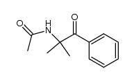 α-(acetylamino)isobutyrophenone Structure