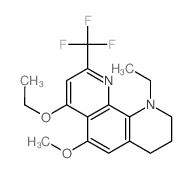 7-ethoxy-1-ethyl-6-methoxy-9-(trifluoromethyl)-3,4-dihydro-2H-1,10-phenanthroline Structure
