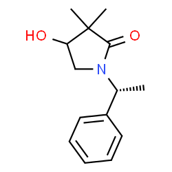 4-hydroxy-3,3-dimethyl-1-[(1R)-1-phenylethyl]pyrrolidin-2-one Structure