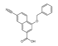 4-(Benzyloxy)-7-cyano-2-naphthoic acid Structure