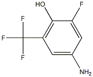 4-Amino-2-fluoro-6-(trifluoromethyl)phenol结构式