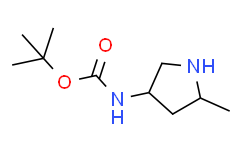 tert-butyl N-(5-methylpyrrolidin-3-yl)carbamate结构式