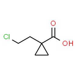 1-(2-chloroethyl)cyclopropane-1-carboxylic acid structure