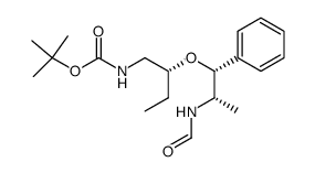 (1S,2R,1'R)-(-)-N-(2-(1'-tert-butoxycarbonylaminomethylpropoxy)-1-methyl-2-phenylethyl)formamide结构式