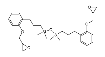 1,1,3,3-tetramethyl-1,3-bis-[3-(2-oxiranylmethoxy-phenyl)-propyl]-disiloxane Structure