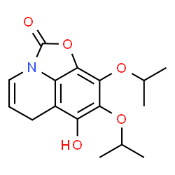 2H,6H-Oxazolo[5,4,3-ij]quinolin-2-one,7-hydroxy-8,9-bis(1-methylethoxy)- structure