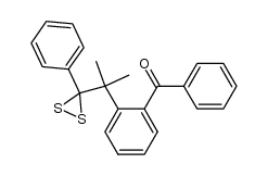 3-[1-(2-benzoylphenyl)-1-methylethyl]-3-phenyldithiirane结构式