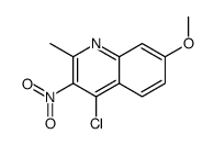 4-chloro-7-methoxy-2-methyl-3-nitroquinoline Structure