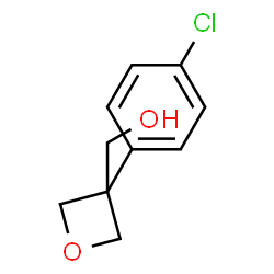 [3-(4-chlorophenyl)oxetan-3-yl]methanol structure