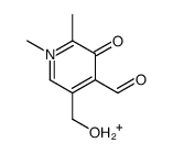 3-hydroxy-5-(hydroxymethyl)-1,2-dimethylpyridin-1-ium-4-carbaldehyde Structure