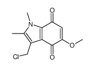 3-(chloromethyl)-5-methoxy-1,2-dimethylindole-4,7-dione Structure
