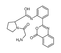 (2S)-1-(2-aminoacetyl)-N-[2-(4-oxo-3,1-benzoxazin-2-yl)phenyl]pyrrolidine-2-carboxamide Structure