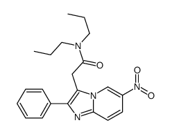 2-(6-nitro-2-phenylimidazo[1,2-a]pyridin-3-yl)-N,N-dipropylacetamide结构式