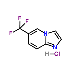 6-(Trifluoromethyl)imidazo[1,2-a]pyridine hydrochloride (1:1) Structure