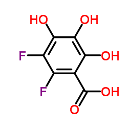 Benzoic acid, 2,3-difluoro-4,5,6-trihydroxy- (9CI)结构式