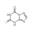 [1,2,4]Triazolo[1,5-a][1,3,5]triazin-7(1H)-one,5,6-dihydro-5-thioxo-结构式