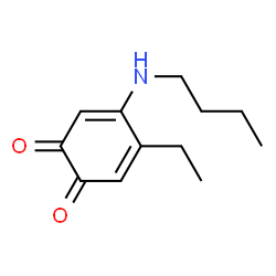 3,5-Cyclohexadiene-1,2-dione, 4-(butylamino)-5-ethyl- (9CI) structure