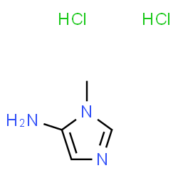 1-Methyl-1H-imidazol-5-amine dihydrochloride结构式