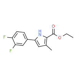 5-(3,4-二氟苯基)-3-甲基-1H-吡咯-2-羧酸乙酯图片