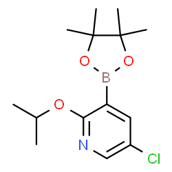 5-Chloro-2-isopropoxypyridine-3-boronic acid pinacol ester结构式