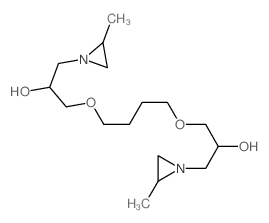 1-[4-[2-hydroxy-3-(2-methylaziridin-1-yl)propoxy]butoxy]-3-(2-methylaziridin-1-yl)propan-2-ol Structure