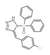 (5E)-5-[(4-chlorophenyl)methylidene]-1-diphenylphosphoryl-2H-tetrazole Structure